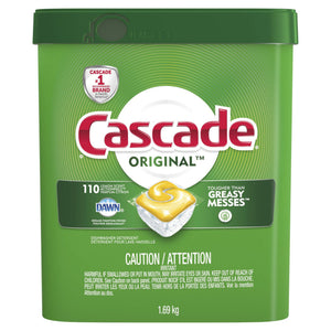 Cascade ActionPacs, Dishwasher Detergent, Lemon Scent - 110 count