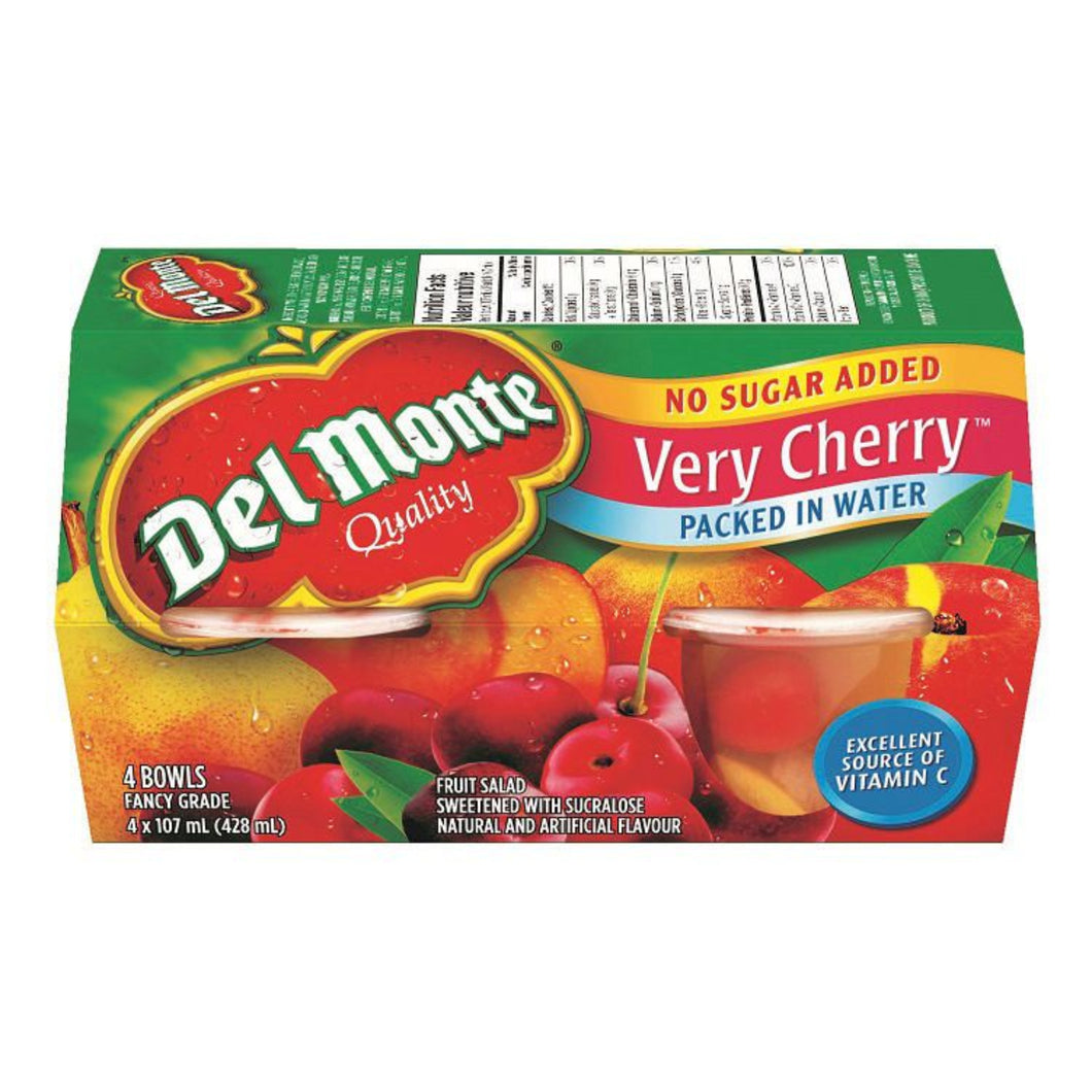 Del Monte Dm VeryCherry- Water |4×107 ml