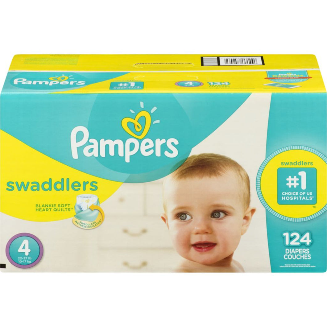 Swaddlers Diapers Size 4 | 124 Count
