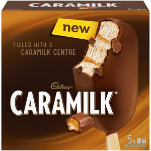 CADBURY CARAMILK Frozen Dessert Bars | 5 x 80 ml