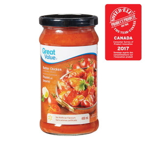 Great Value Butter Chicken Cooking Sauce | 400 mL