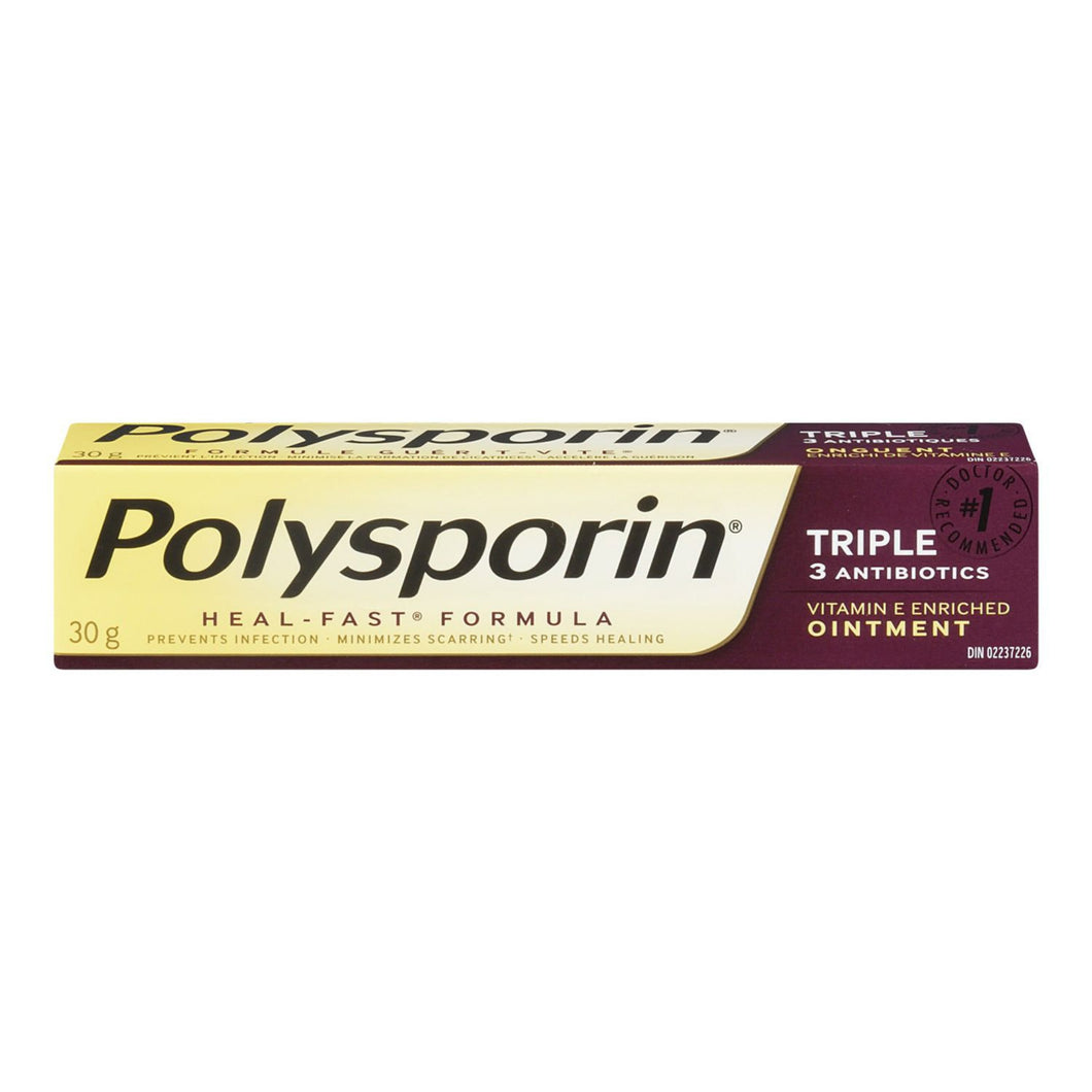 Polysporin Triple Antibiotic Cream, Heal-Fast Formula 30 g