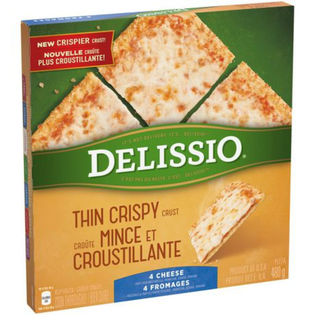 DELISSIO• Thin Crispy Crust 4 Cheese Pizza - 480 g