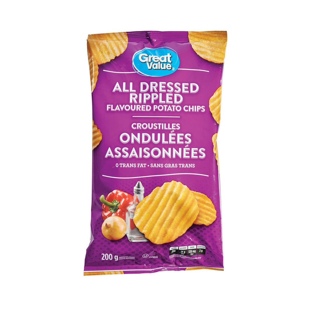 Great Value All Dressed Flavoured Potato Chips | 200 g