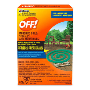 OFF! Mosquito Coils, 2 metal stands and 8 coils