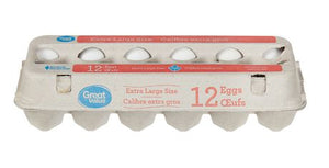 Great Value: White Eggs: 12 count