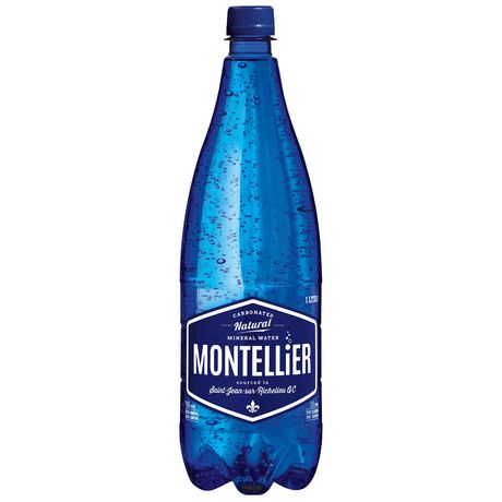 Montellier Carbonated Mineral Water, 1L Bottle