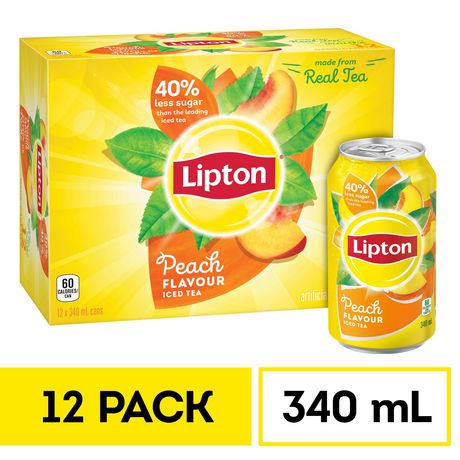 Lipton Peach Iced Tea, 12×340 ml
