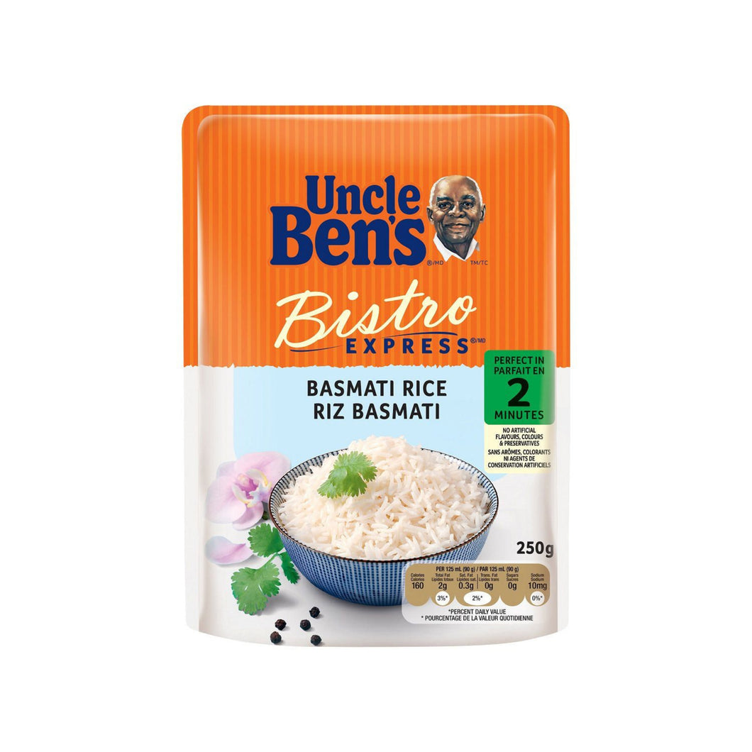 Uncle Ben's Bistro Express Basmati Rice, 250g serving for 2.