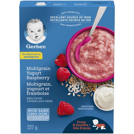 Yogurt Raspberry Baby Cereal: 227 g