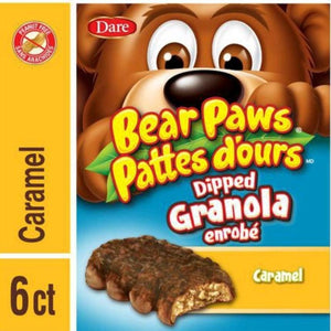 Bear Paws Dipped Caramel Granola Cookies 6×168g