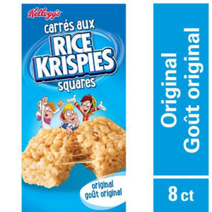 Kellogg's Rice Krisipes Squares Bars 176g-Original,8 Cereal Bars