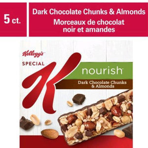 Special K • Nourish Dark Chocolate Chunks & Almonds Bar - 165g, 5 bars