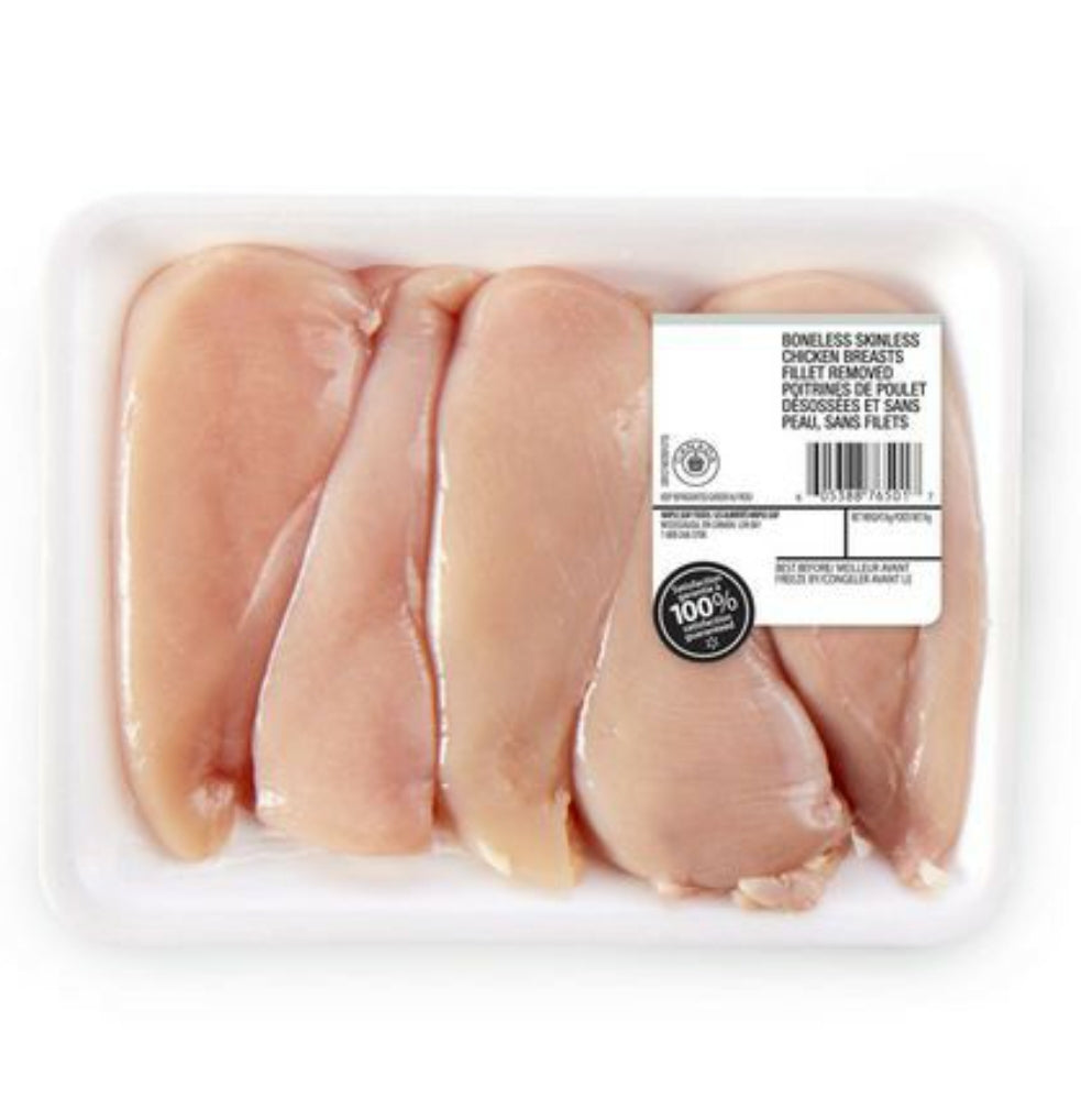 Boneless Skinless Chicken Breasts
-aprox 850g or less