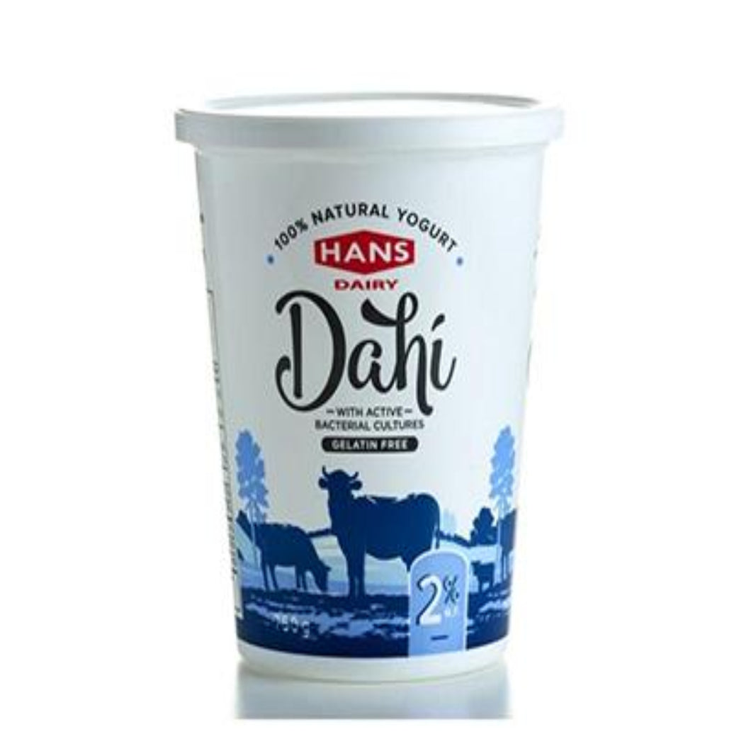 Hans Dairy Dahi 2% M.F natural yogurt 750 g