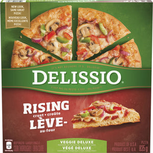 DELISSIO• Rising Crust Pizza Veggie Deluxe - 835 g