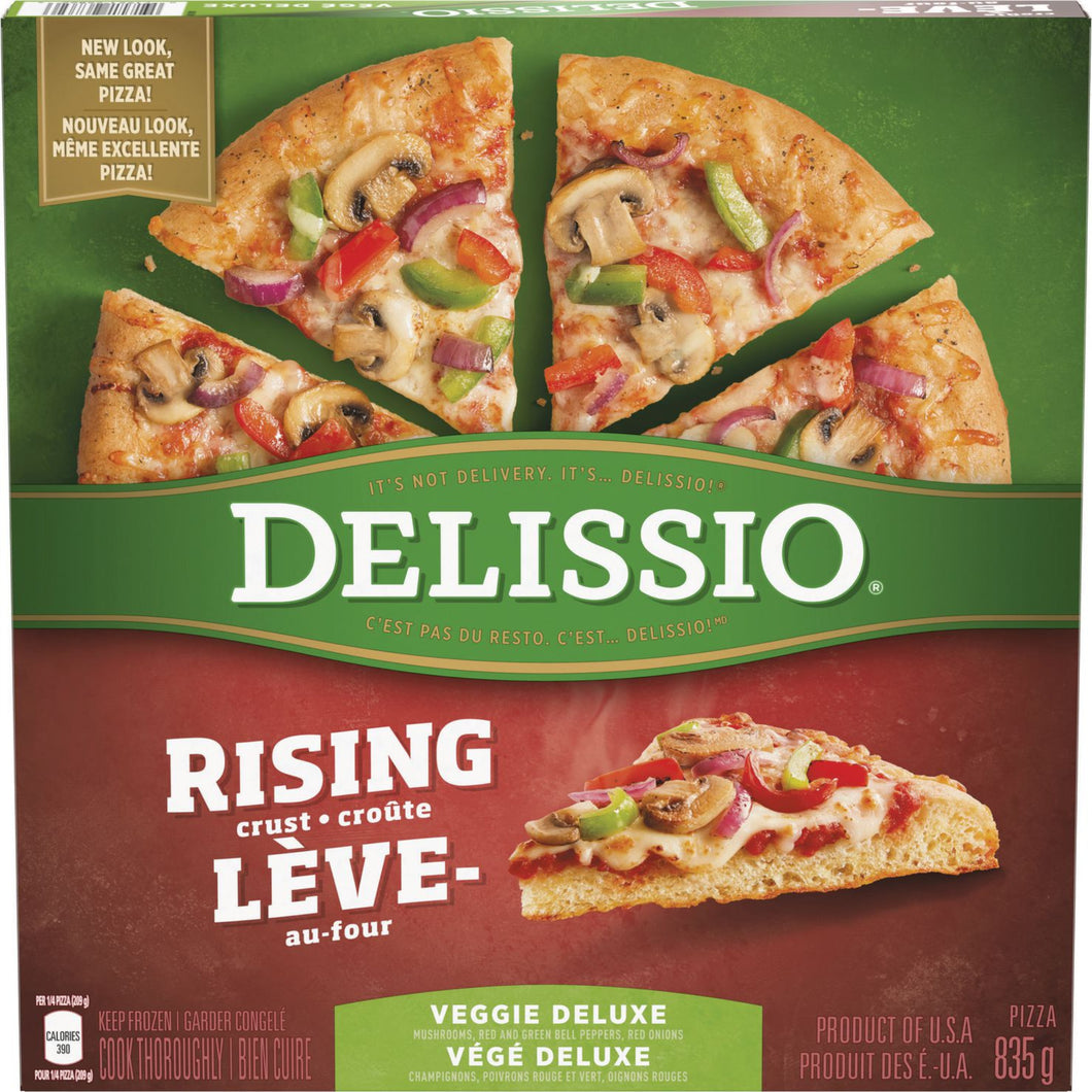 DELISSIO• Rising Crust Pizza Veggie Deluxe - 835 g