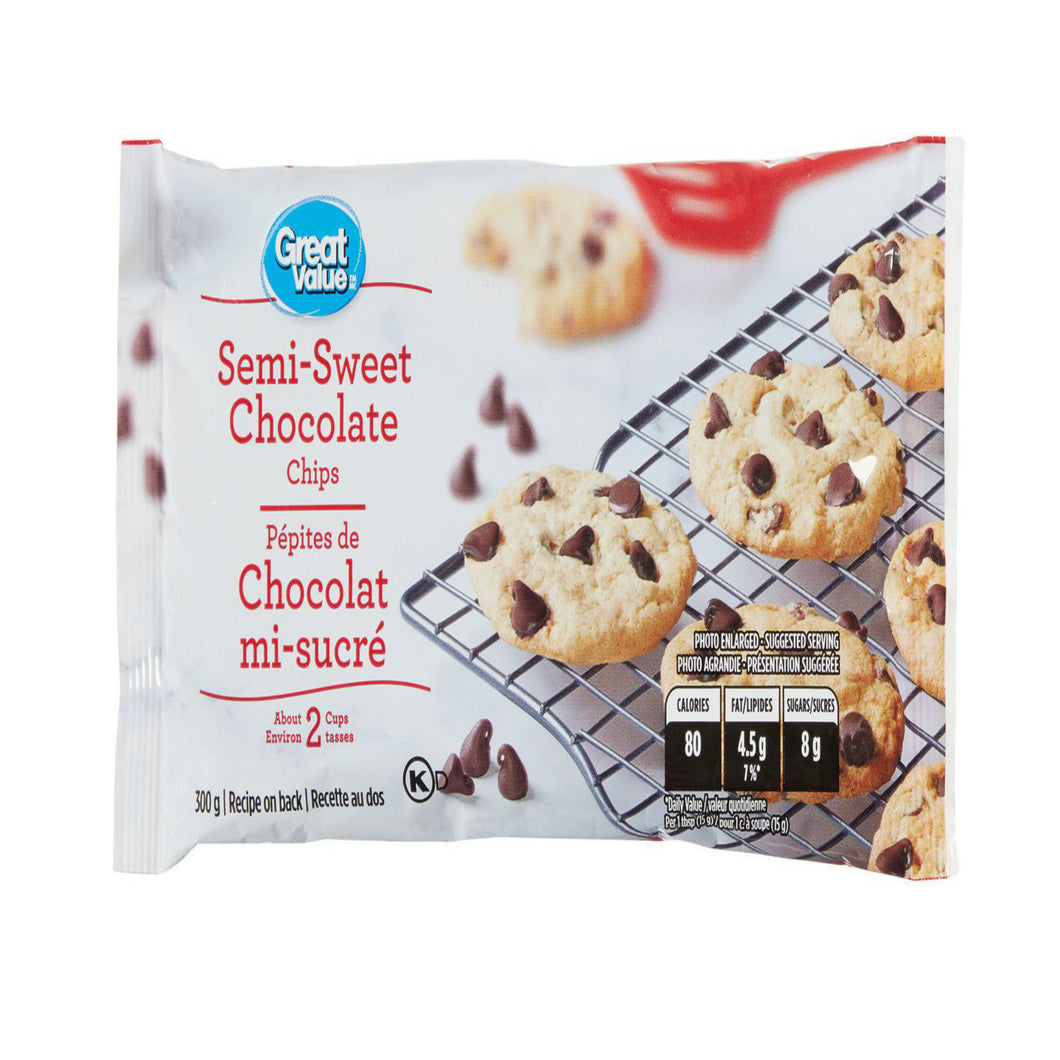 Great Value Semi-Sweet Chocolate Chips | 300 g