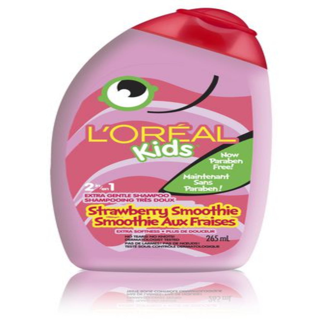 L'Oréal Paris L'Oréal Kids Strawberry Smoothie 2-In-1 Extra Gentle Shampoo, 265 mL