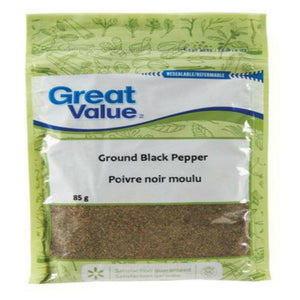Great Value Ground Black Pepper
85g