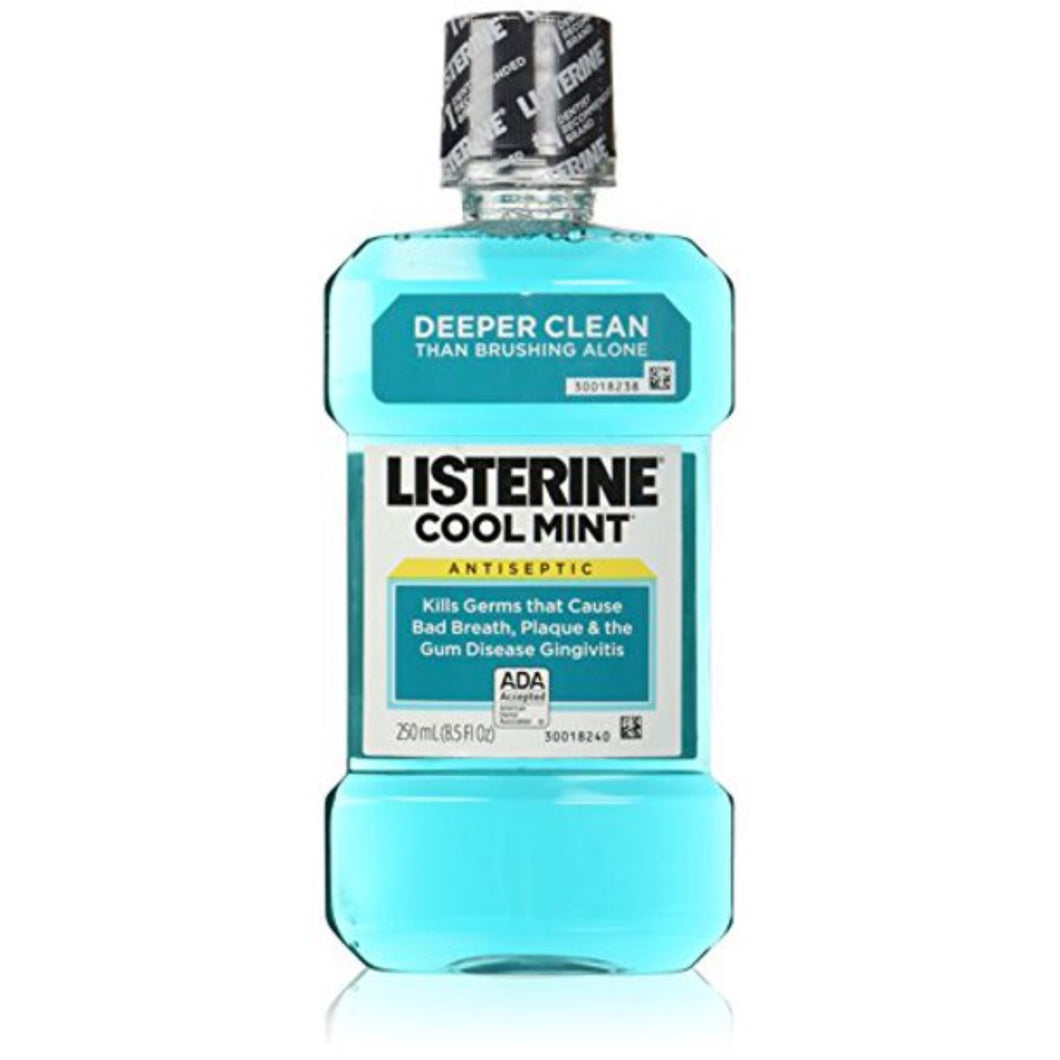 Listerine Antiseptic Mouthwash, Cool Mint - 250 ml