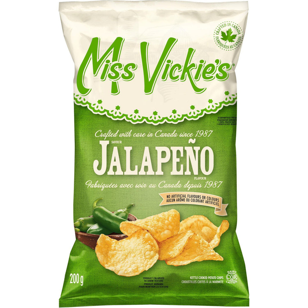 Miss Vickie's Jalapeño Kettle Cooked Potato Chips | 200GM