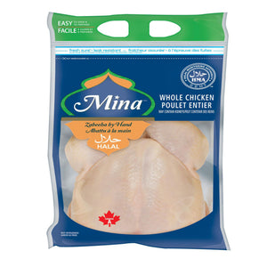 Mina Halal Whole Chicken - 1.3 - 1.7 kg apprximately