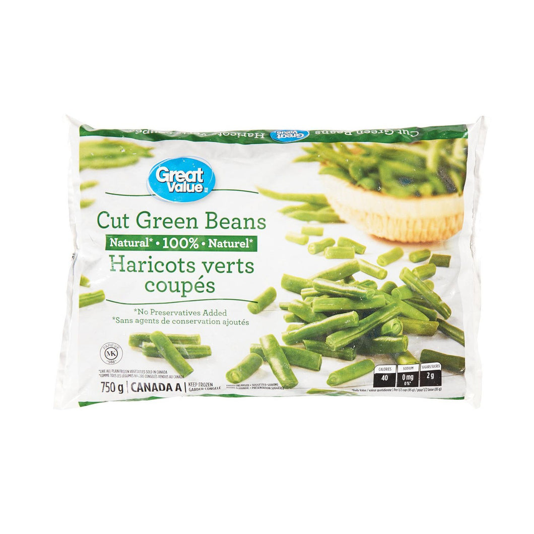 Great Value • Cut Green Beans 750g