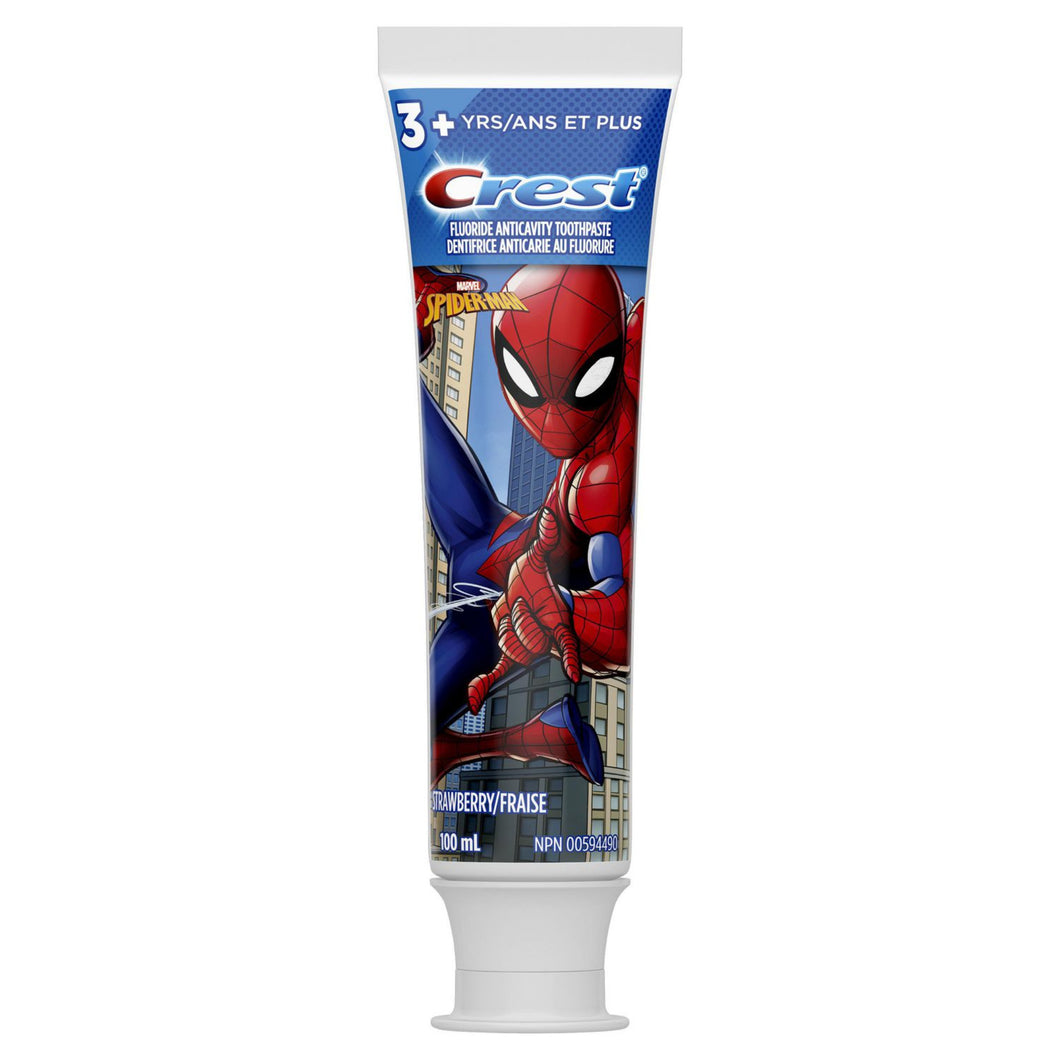Crest Kid's Toothpaste, featuring Marvel's Spiderman, Strawberry Flavour - 100 ml