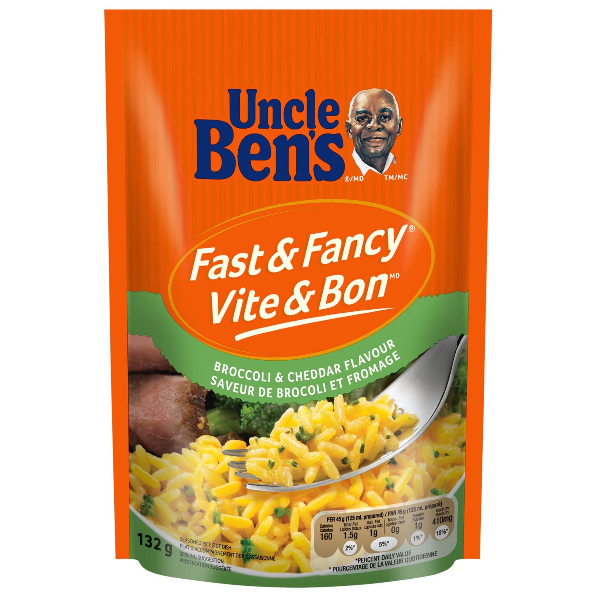 BEN'S ORIGINAL™ FAST & FANCY™ Broccoli & Cheddar Flavour Rice, 132g
