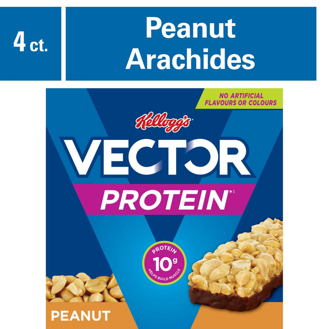 Kellogg's Vector Protein bars, Peanut, 160g, 4 bars