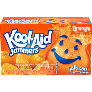 KOOL-AID Jammers Orange Juice | 10 x 180 mL