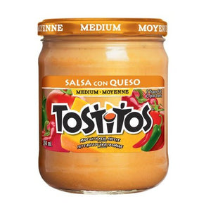 Tostitos Medium Salsa Con Queso Salsa Dip. 394 ml