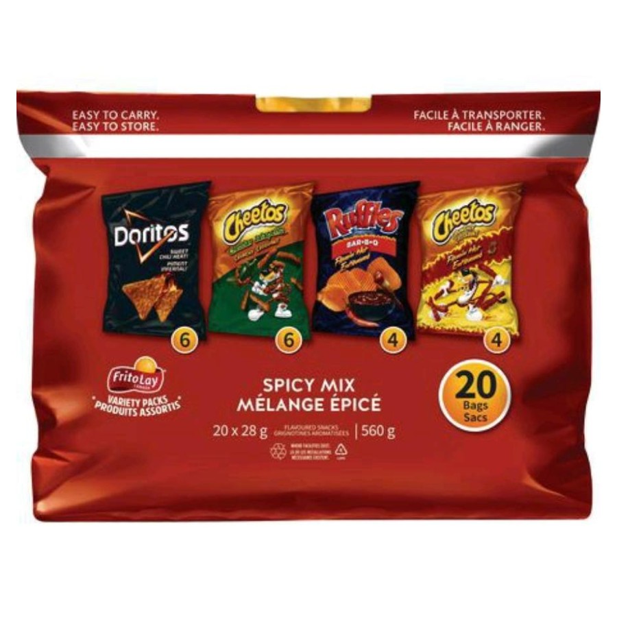 Frito Lay Variety Packs Spicy Chip Mix 20ct