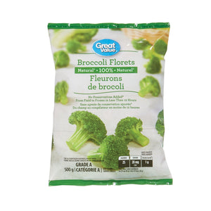 Great Value • Frozen Broccoli Florets 500g
