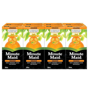 Minute Maid • 100% Orange Juice From Concentrate 200mL carton, 8 pack